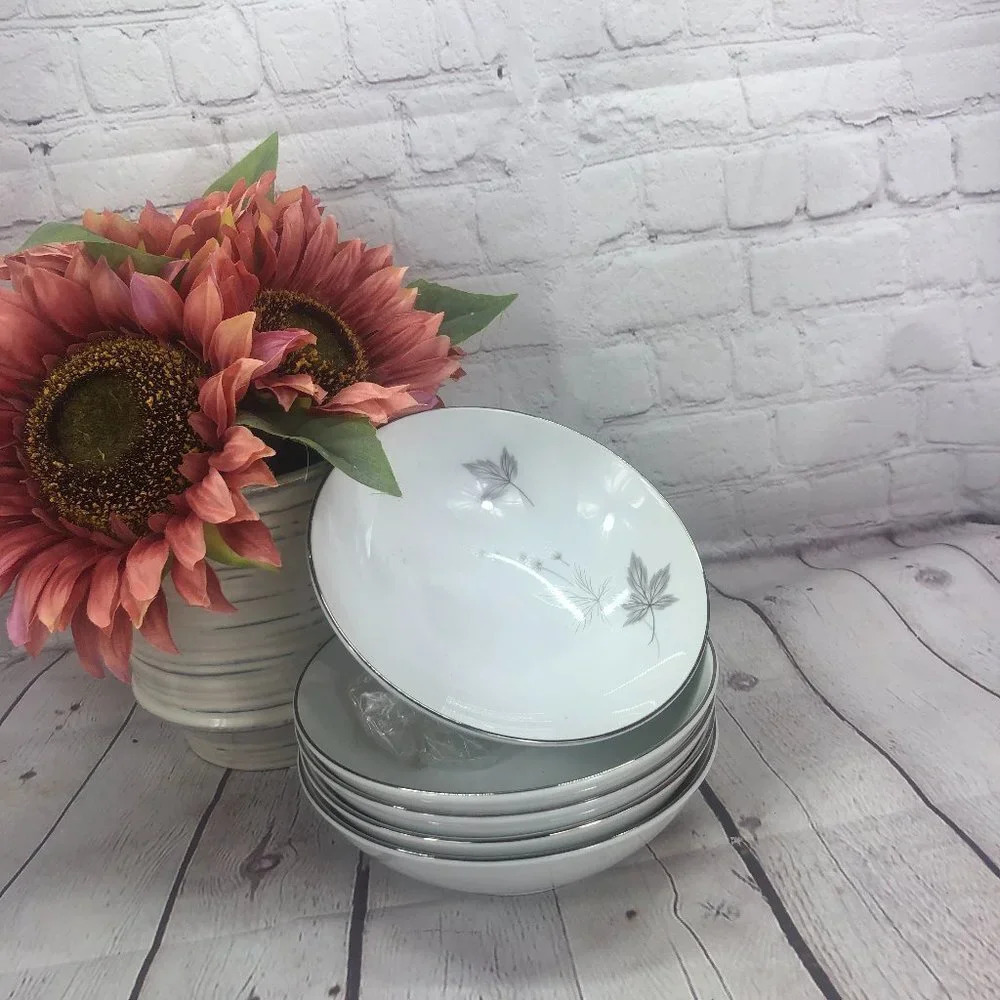 vintage Silver Maple by Mikasa set of 5 bowls
